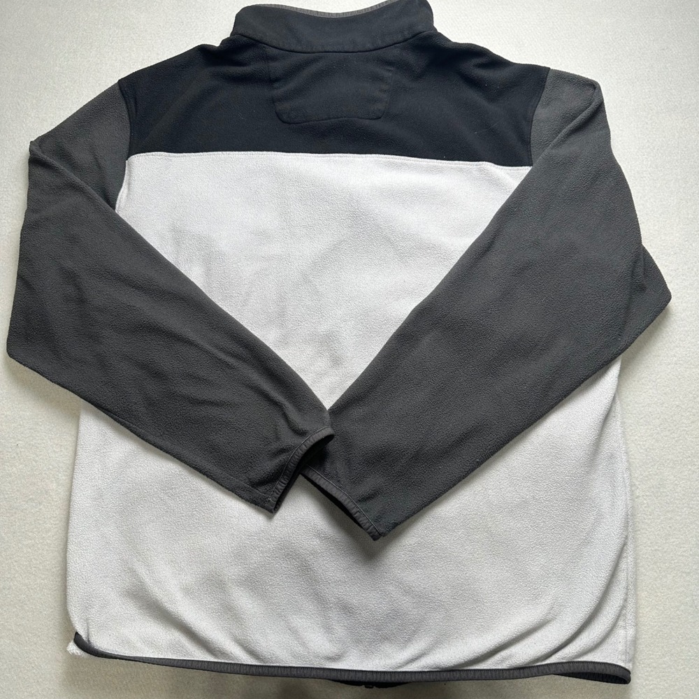 The North Face Fleece Jacket Mens XL Black Grey Silver Colorblock Full Zip - Picture 3 of 10